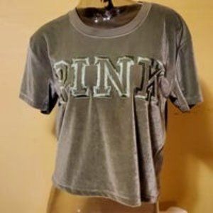 3 FOR $60   VS PINK shirt crop top med